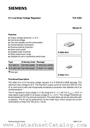 TLE4262G datasheet pdf Siemens