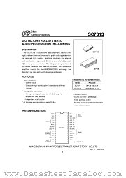 SC7313 datasheet pdf Silan Semiconductors