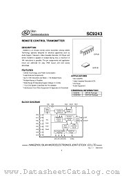 SC9243 datasheet pdf Silan Semiconductors