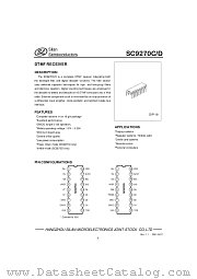 SC9270C_D datasheet pdf Silan Semiconductors