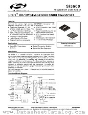 SI5600-BC datasheet pdf Silicon Laboratories