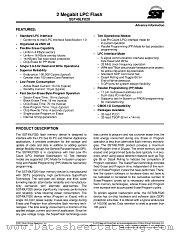 SST49LF020-33-4C-NH datasheet pdf Silicon Storage Technology