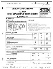 2N5009 datasheet pdf Solid State Devices Inc