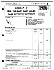 SDR047-01 datasheet pdf Solid State Devices Inc