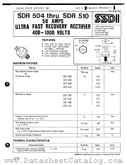 SDR504 datasheet pdf Solid State Devices Inc