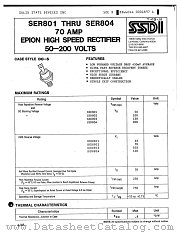 SER803 datasheet pdf Solid State Devices Inc