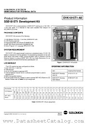 DVM1815T1-A0 datasheet pdf SOLOMON SYSTECH