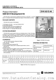 DVK1821Z-A0 datasheet pdf SOLOMON SYSTECH