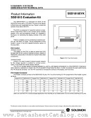 SSD1815EVK datasheet pdf SOLOMON SYSTECH
