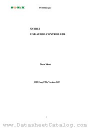 SN11112F datasheet pdf SONiX Technology Company