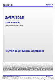 SN8P1602BP datasheet pdf SONiX Technology Company