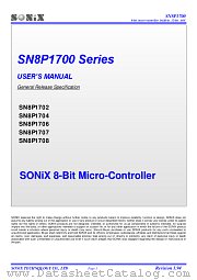 SN8P1708AX datasheet pdf SONiX Technology Company