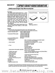 CXP80712BR datasheet pdf SONY