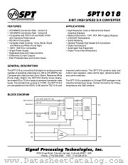 SPT1018BIN datasheet pdf SPT Signal Processing Technologies
