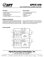 SPT5100SCT datasheet pdf SPT Signal Processing Technologies