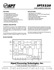 SPT5220SCN datasheet pdf SPT Signal Processing Technologies