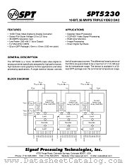 SPT5230SCT datasheet pdf SPT Signal Processing Technologies