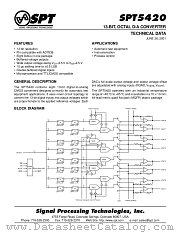 SPT5420SIM datasheet pdf SPT Signal Processing Technologies