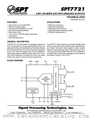 SPT7721SIT datasheet pdf SPT Signal Processing Technologies