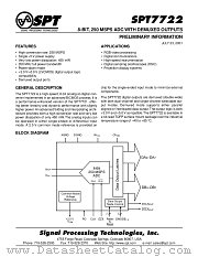 SPT7722SIT datasheet pdf SPT Signal Processing Technologies