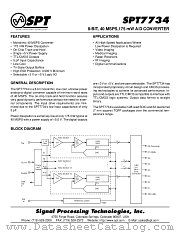 SPT7734SCT datasheet pdf SPT Signal Processing Technologies