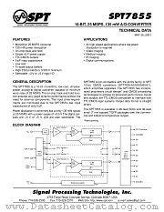 SPT7855SCS datasheet pdf SPT Signal Processing Technologies