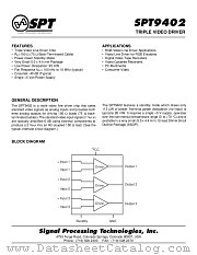 SPT9402SCR datasheet pdf SPT Signal Processing Technologies