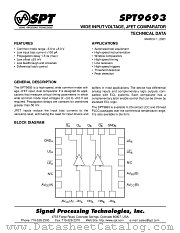 SPT9693SCC datasheet pdf SPT Signal Processing Technologies