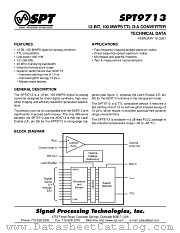 SPT9713BIP datasheet pdf SPT Signal Processing Technologies