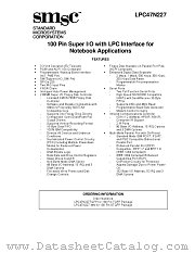 LPC47N227-MN datasheet pdf Standard Microsystems