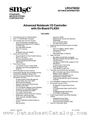 LPC47N252-SD datasheet pdf Standard Microsystems