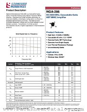 NGA-286 datasheet pdf Stanford Microdevices