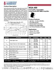 NGA-489 datasheet pdf Stanford Microdevices