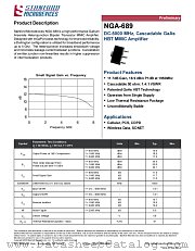 NGA-689 datasheet pdf Stanford Microdevices