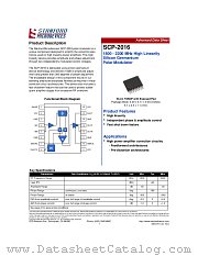 SCP-2016 datasheet pdf Stanford Microdevices