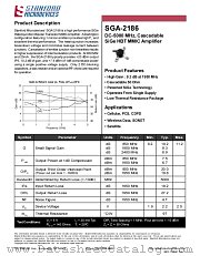 SGA-2186 datasheet pdf Stanford Microdevices