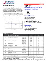 SGA-3586 datasheet pdf Stanford Microdevices