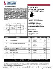 SGA-6289 datasheet pdf Stanford Microdevices