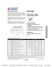 SHF-0298 datasheet pdf Stanford Microdevices
