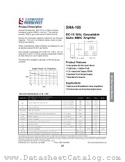 SNA-100 datasheet pdf Stanford Microdevices