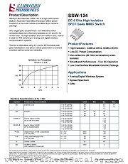 SSW-124 datasheet pdf Stanford Microdevices