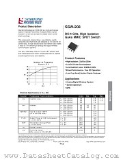 SSW-208 datasheet pdf Stanford Microdevices