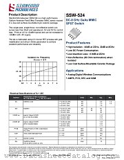 SSW-508 datasheet pdf Stanford Microdevices