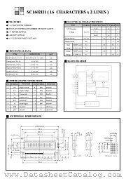 SC1602H1 datasheet pdf SUNLIKE