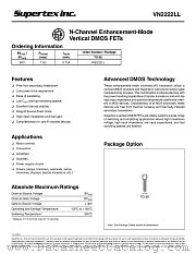 VN2224LL datasheet pdf Supertex Inc