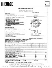 SB2508W datasheet pdf Surge Components