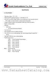 STK88C2441 datasheet pdf Syntek Semiconductor