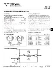TC1410CPA datasheet pdf TelCom Semiconductor
