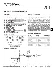 TC1413NEOA datasheet pdf TelCom Semiconductor