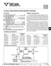 TC4424EOE datasheet pdf TelCom Semiconductor